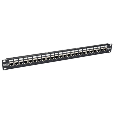 TRIPPLITE CONSIG. PANEL CONEXIONES ALIMENTACION ACCS CAT6A RJ45 STP 24 PUERTOS 1U RACK