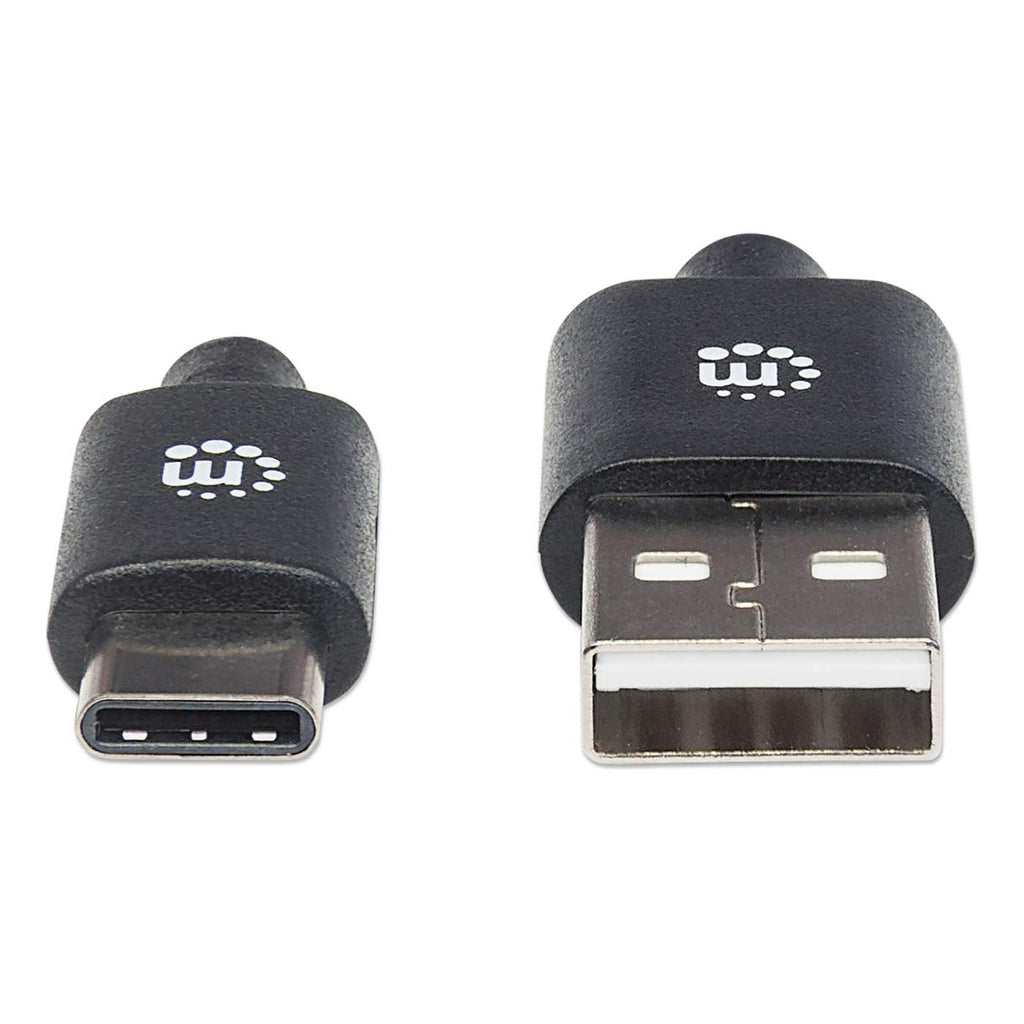 INTRACOM CABLE USB C 1M C MACHO - A MACHCABL NEGRO