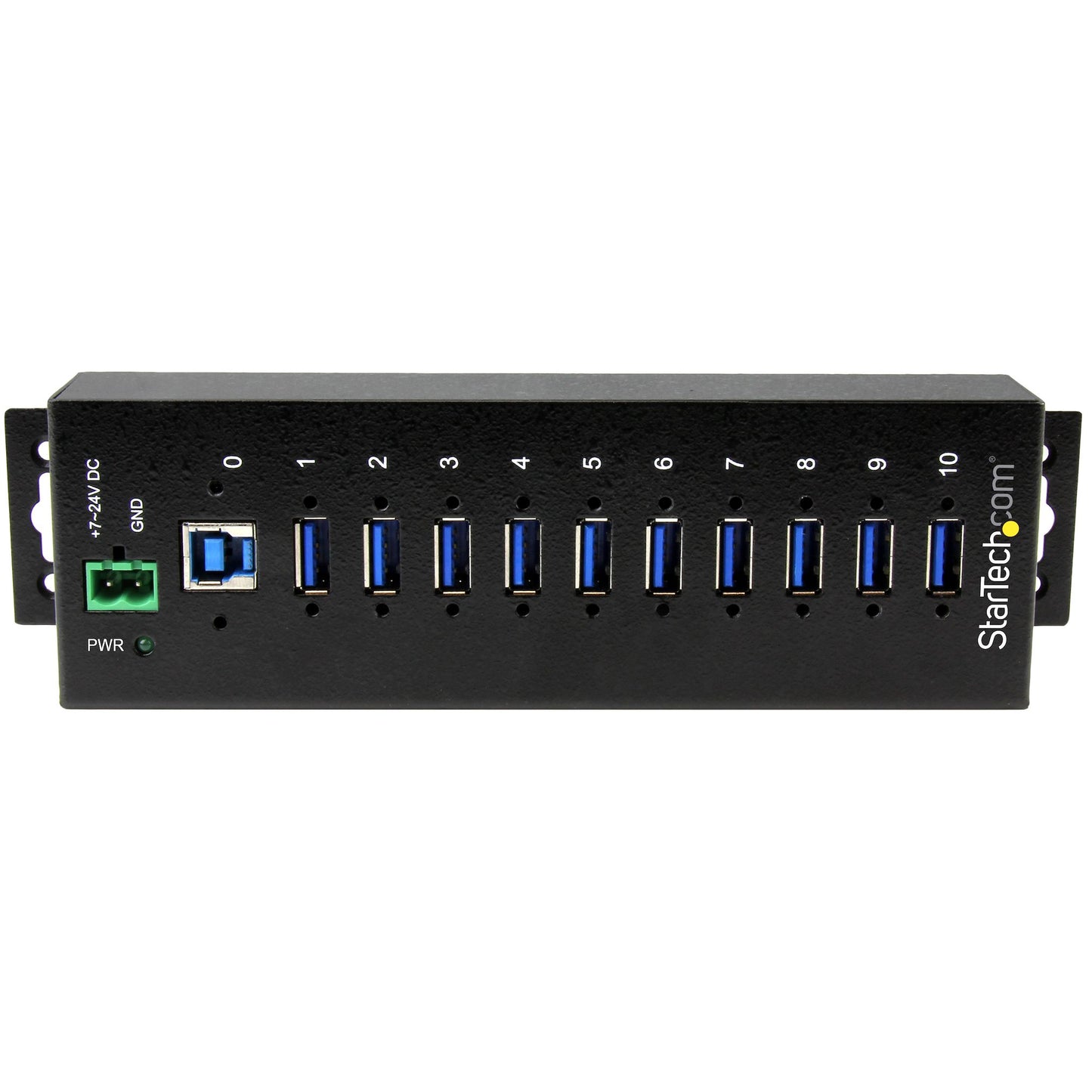 STARTECH CONSIG CONCENTRADOR INDUSTRIAL USB PERP 3 PUERTOS DE 10PUERTOS HUB ESD