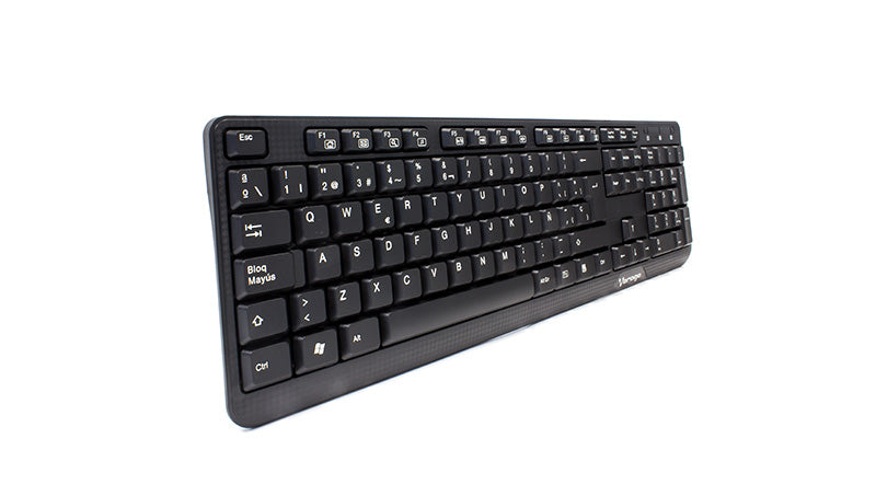 AC-445896-1 Teclado Vorago Multimedia KB-102, Alámbrico, USB, Negro (Español)