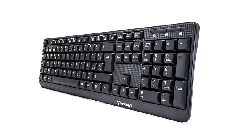 AC-445896-1 Teclado Vorago Multimedia KB-102, Alámbrico, USB, Negro (Español)