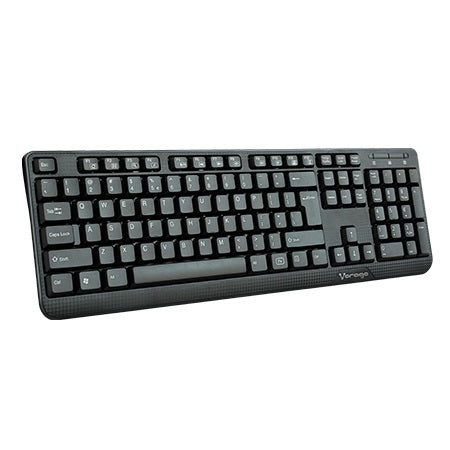 AC-445896-1 Teclado Vorago Multimedia KB-102, Alámbrico, USB, Negro (Español)