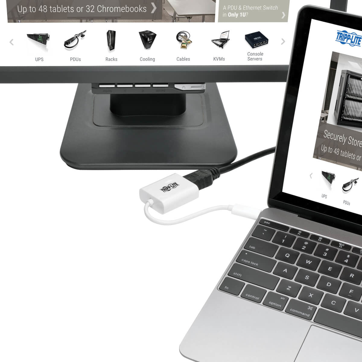 Adaptador Tripp Lite U444-06N-DP-AM, USB C Macho - DisplayPort 4K Hembra, Compatible con Thunderbolt 3