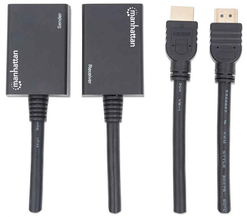 KIT EXTENSOR VIDEO HDMI HASTA CABL 30M 1080P VIA RJ45 UTP CAT5E/CAT6