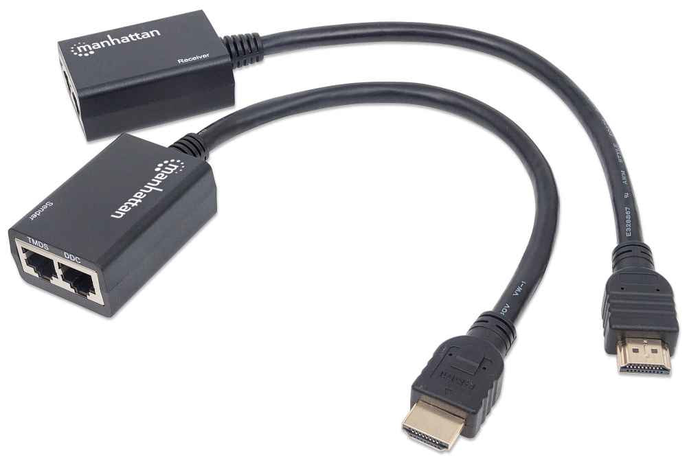 KIT EXTENSOR VIDEO HDMI HASTA CABL 30M 1080P VIA RJ45 UTP CAT5E/CAT6