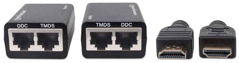 KIT EXTENSOR VIDEO HDMI HASTA CABL 30M 1080P VIA RJ45 UTP CAT5E/CAT6
