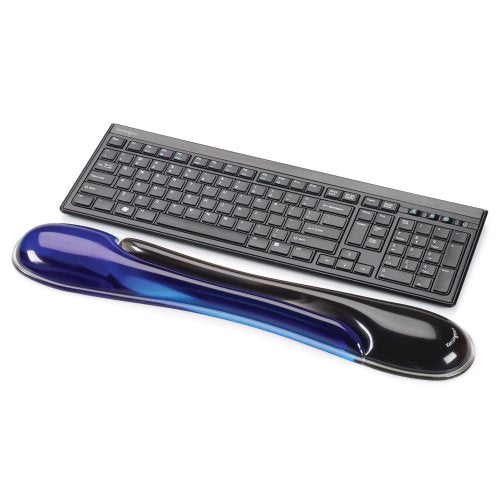 Almohadilla descansa muñecas para teclado Duo Gel P5113 Kensington, Azul/Negro
