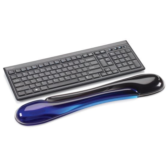 Almohadilla descansa muñecas para teclado Duo Gel P5113 Kensington, Azul/Negro