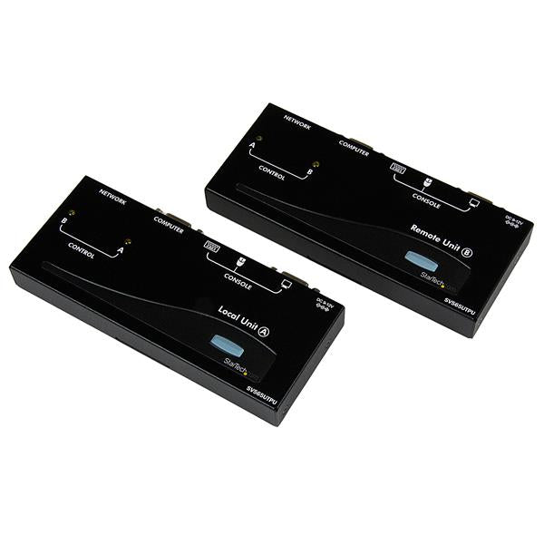 StarTech Extensor de Consola KVM USB por Cable Ethernet Cat5 UTP RJ45, 150m, 2 Computadores, 1 Usuario local y 1 Usuario remotos