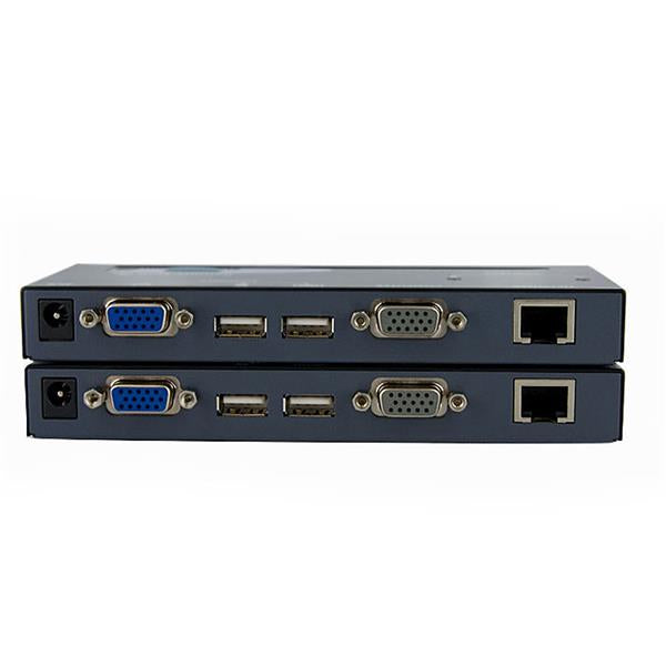 StarTech Extensor de Consola KVM USB por Cable Ethernet Cat5 UTP RJ45, 150m, 2 Computadores, 1 Usuario local y 1 Usuario remotos