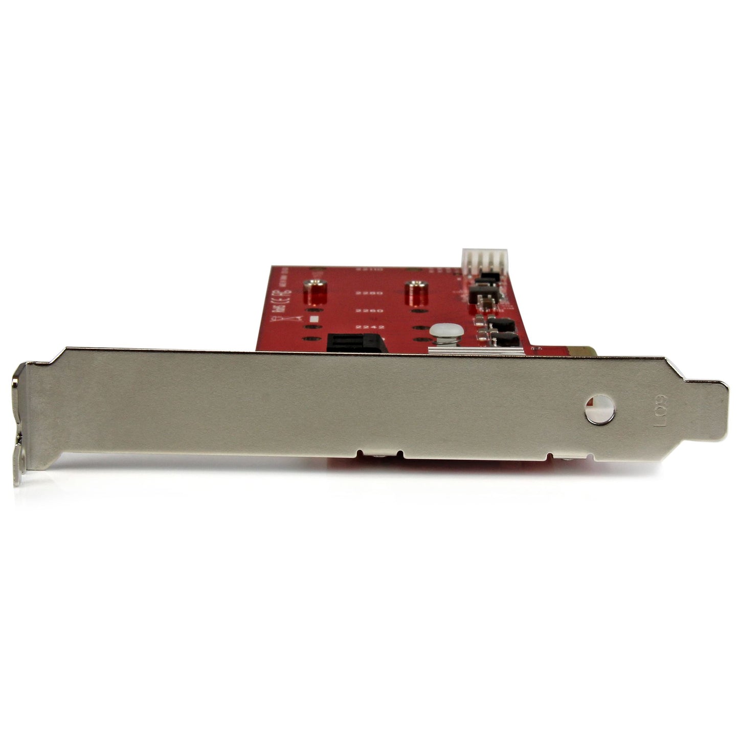Tarjeta PCI Express Controladora STARTECH de 2x SSD NGFF M.2 y 2x Puertos SATA III - Compatibilidad con RAID