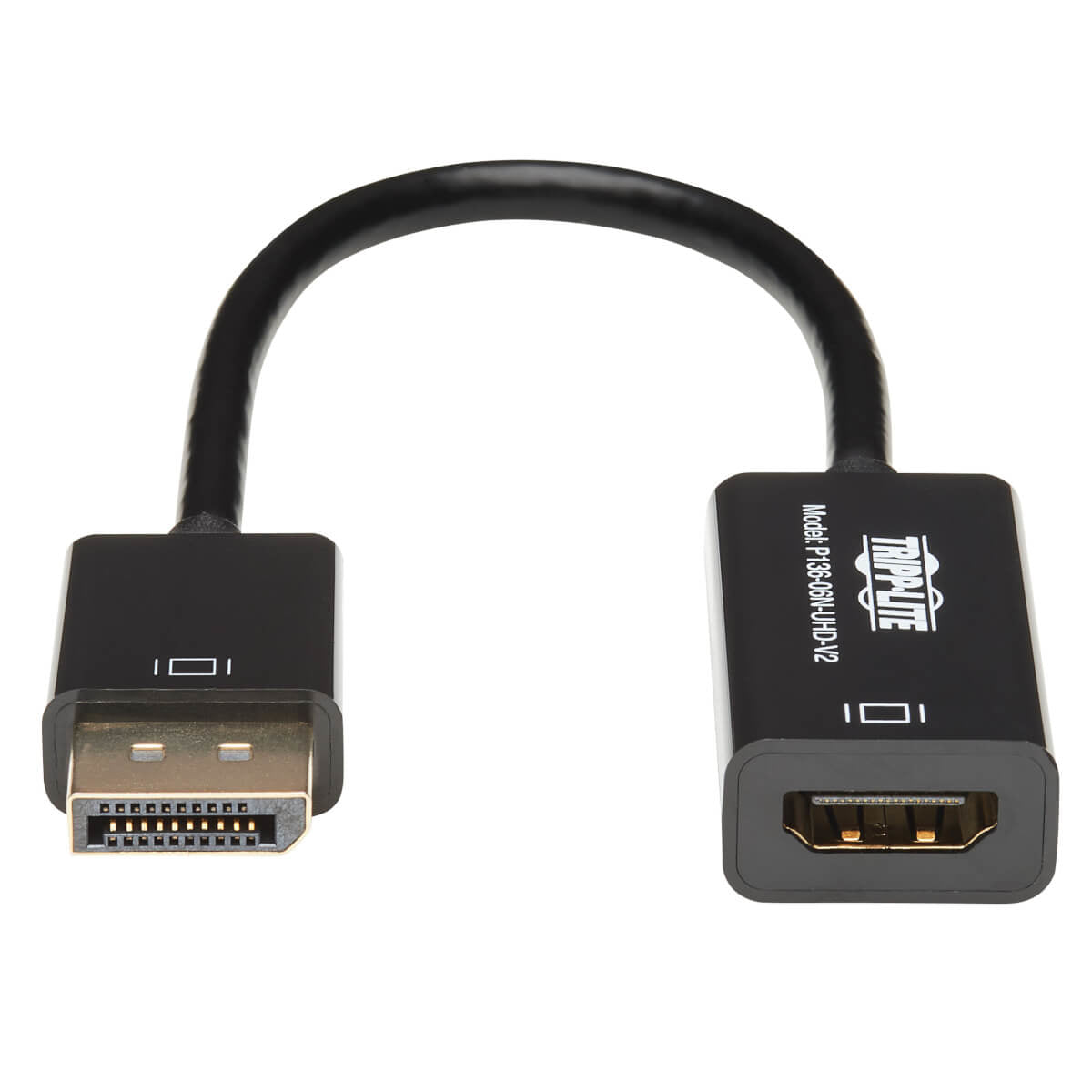 Adaptador DisplayPort Tripp Lite P136-06N-UHD-V2, Macho - HDMI Hembra, Negro