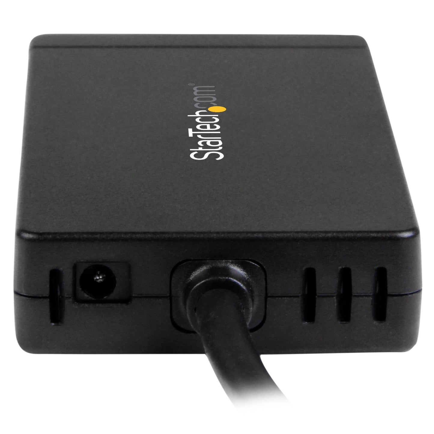 Concentrador USB 3.0 STARTECH de 3 Puertos con USB-C y Ethernet Gigabit - 5Gbps - Hub con Adaptador de Alimentación - 3 puertos USB, color negro
