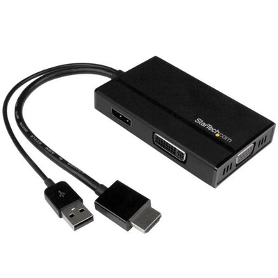 STARTECH CONSIG ADAPTADOR DE VIAJES A/V 3EN1 CABL HDMI A DISPLAYPORT VGA O DVI .