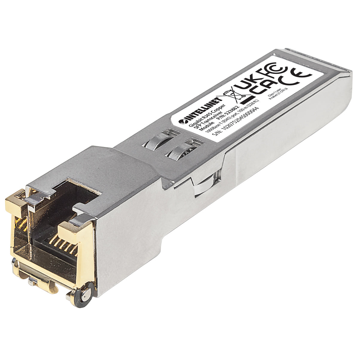 IC INTRACOM MODULO TRANSCEPTOR SFP GIGABIT PERP COBRE RJ45 1000BASE-T 100M