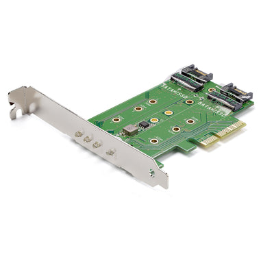 STARTECH CONSIG TARJETA ADAPTADORA PCI EXPRESS INT 3 PUERTOS M.2 1XNVME 2XSATA