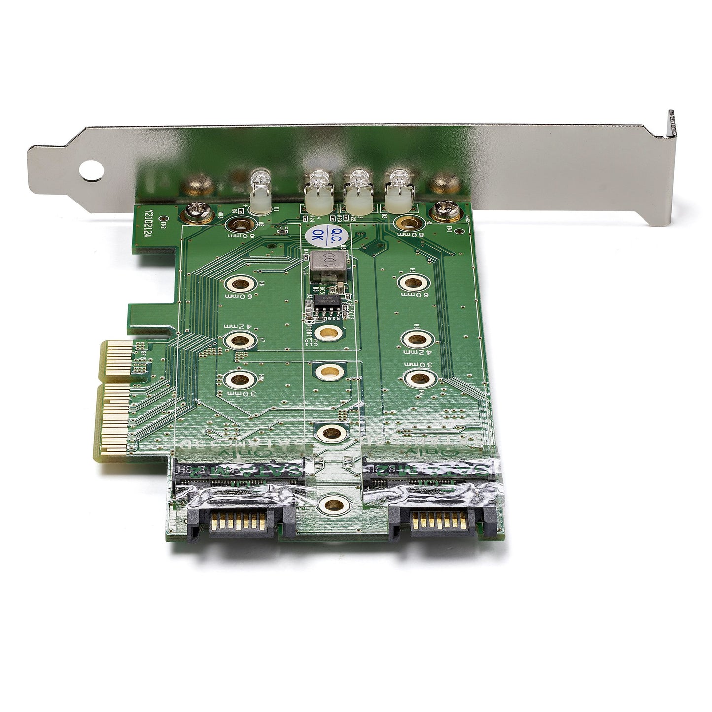 STARTECH CONSIG TARJETA ADAPTADORA PCI EXPRESS INT 3 PUERTOS M.2 1XNVME 2XSATA