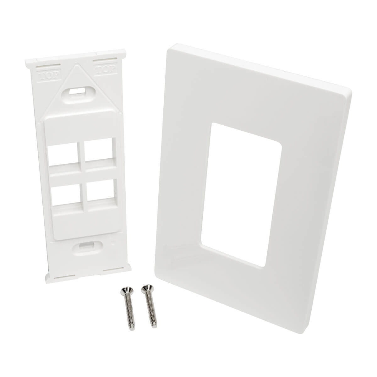 Placa de Pared Universal Tripp Lite N080-104, 4 Puertos, Blanco