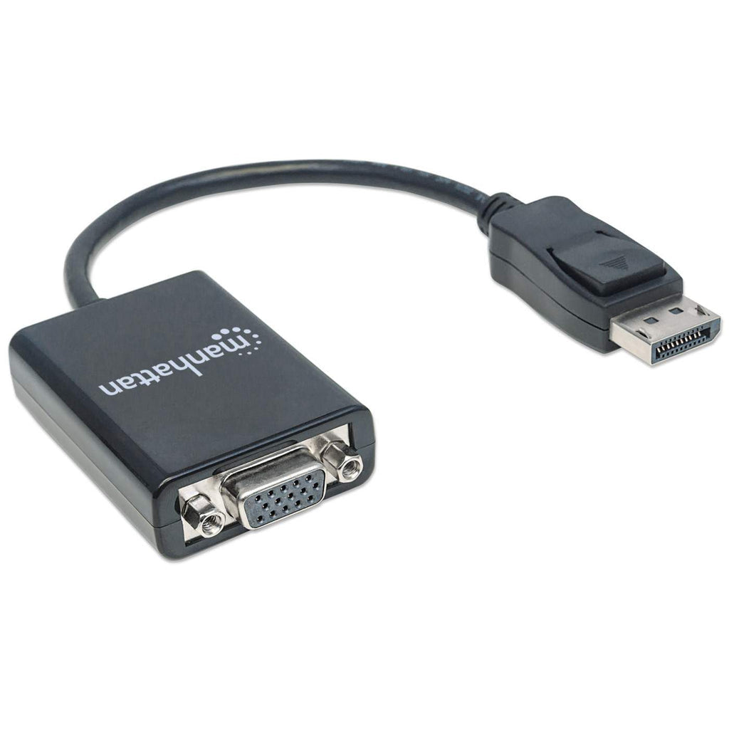 Adaptador convertidor DisplayPort Macho a VGA Hembra HD15 Manhattan