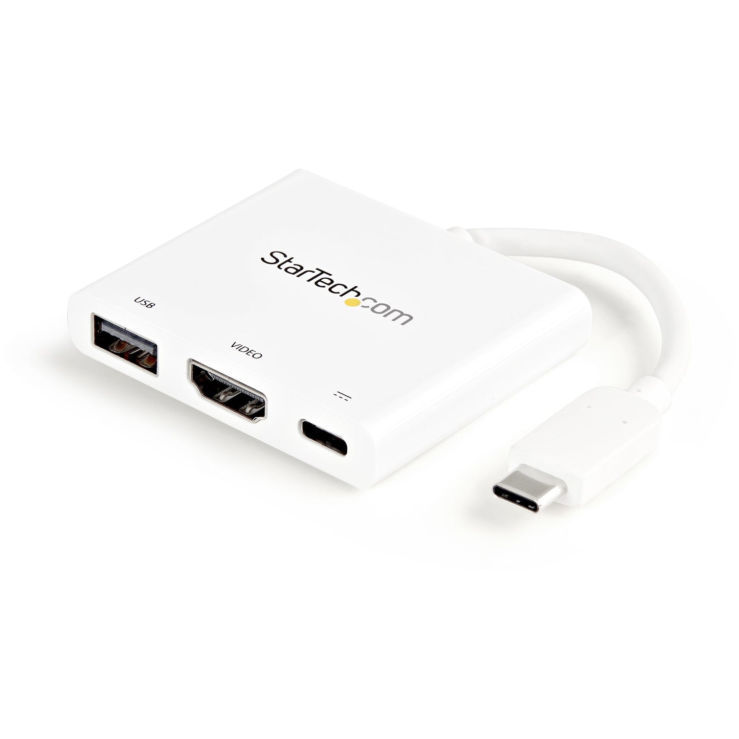 STARTECH CONSIG ADAPTADOR USB-C A HDMI 4K DOCK REPLICADOR DE PUERTOS BLANCO