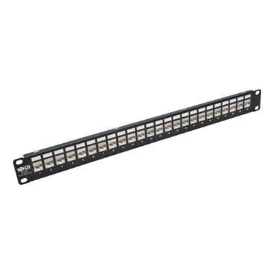 TRIPPLITE CONSIG. PANEL CONEXIONES RJ45 PASO ACCS PUERTOS ANGULO 90 GRADOS 24 PUERTO