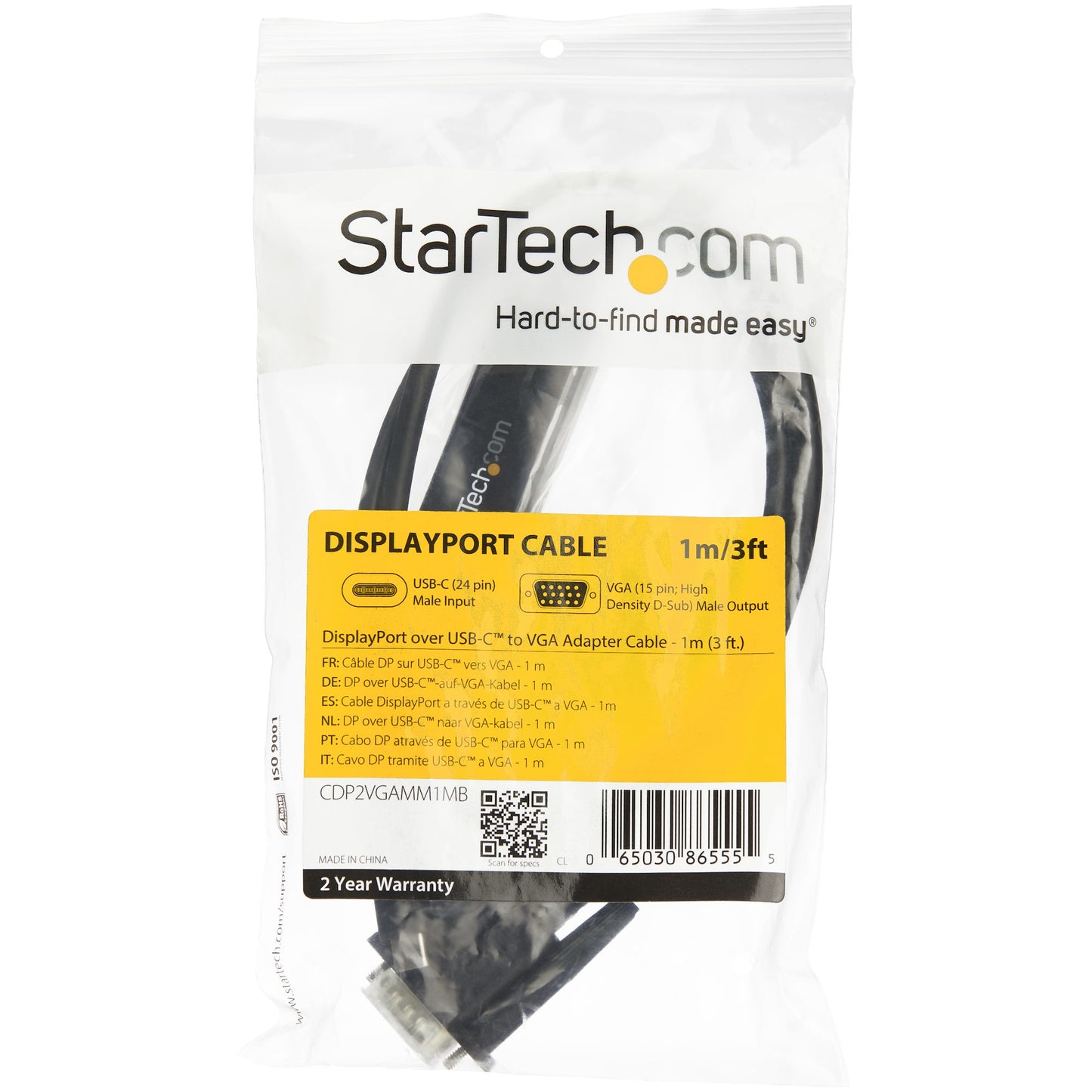 CABLE ADAPTADOR CONVERTIDOR CABL USB-C A VGA 1M 1920X1200 - X-CUSTOMER NOT AUTHORIZED for IPN/VPN Number: A8401J0
