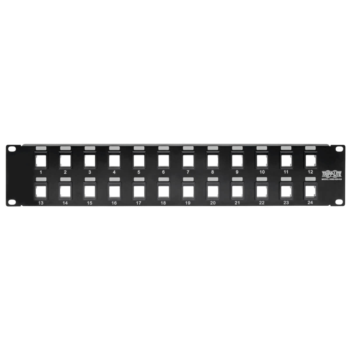TRIPPLITE CONSIG. PANEL CONEXIONES SIN BLINDAJE BOPT RJ45 KEYSTONE 24 PUERTOS 2U RACK