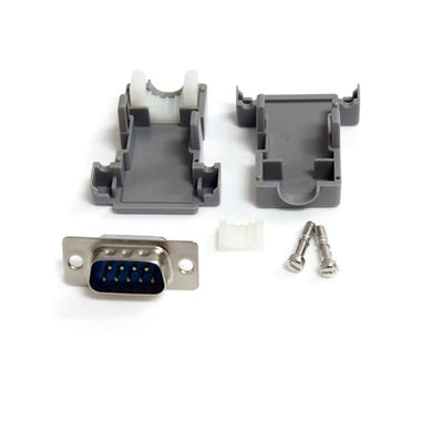 STARTECH CONSIG CONECTOR DSUB DB9 SERIAL MACHO ADAP ENSAMBLADO CON CARCASA PLASTICA