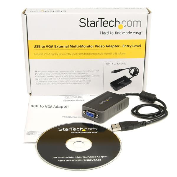 Adaptador de vídeo externo STARTECH USB a VGA -Tarjeta de Video Externa Cable - 1440x900