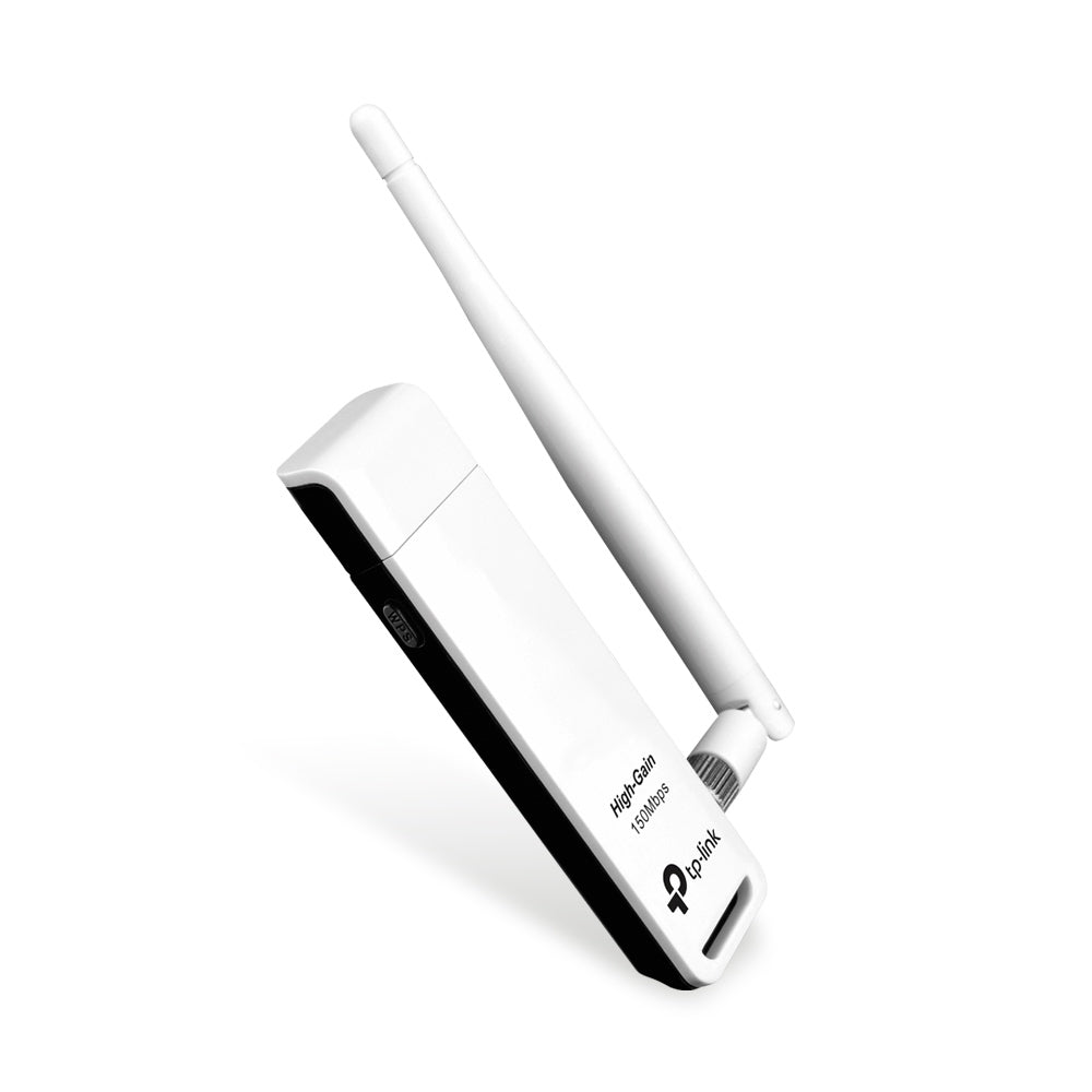 Adaptador de Red TP-Link USB TL-WN722N, Inalámbrico, 2.4 - 2.4835 GHz, con Antena de 4dBi