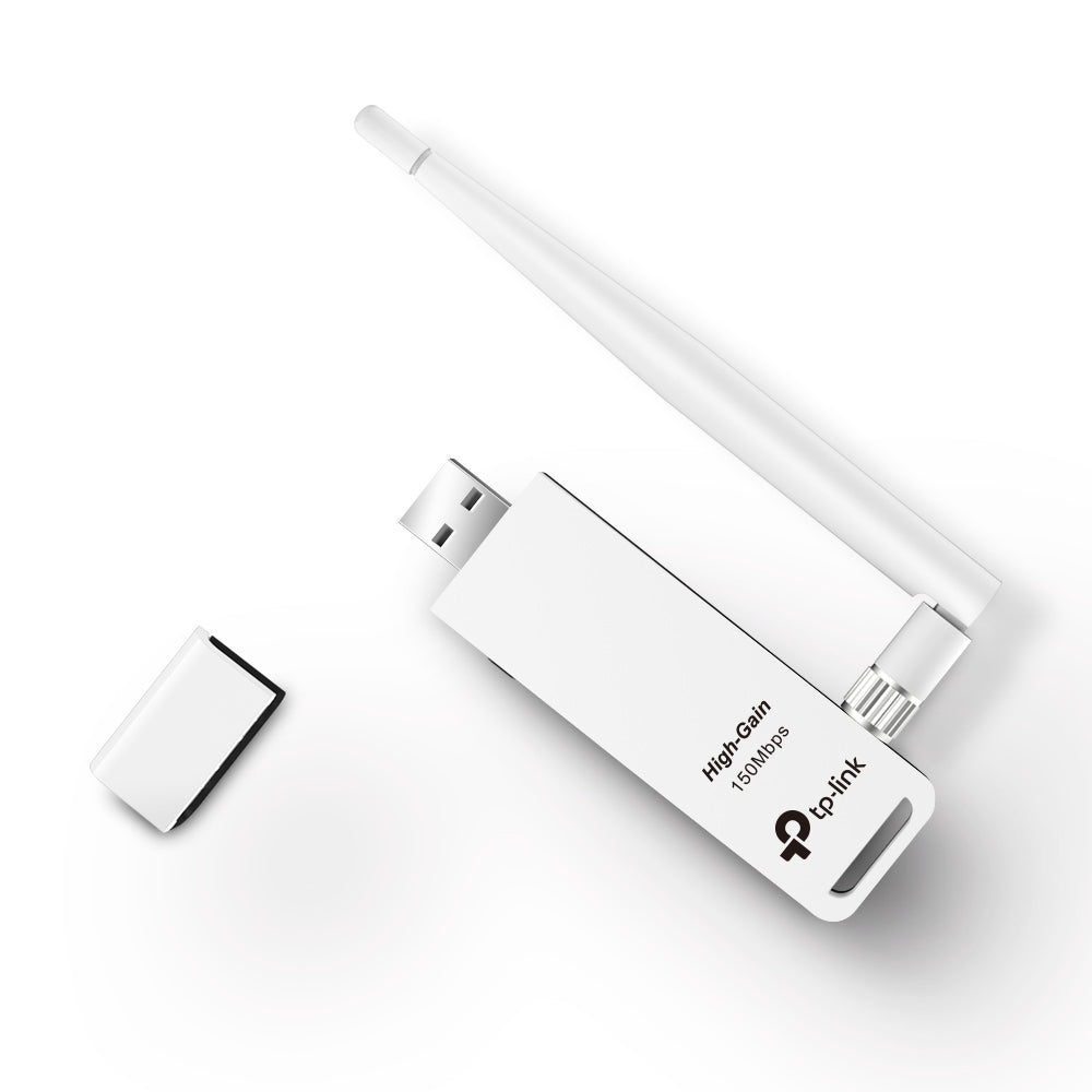 Adaptador de Red TP-Link USB TL-WN722N, Inalámbrico, 2.4 - 2.4835 GHz, con Antena de 4dBi