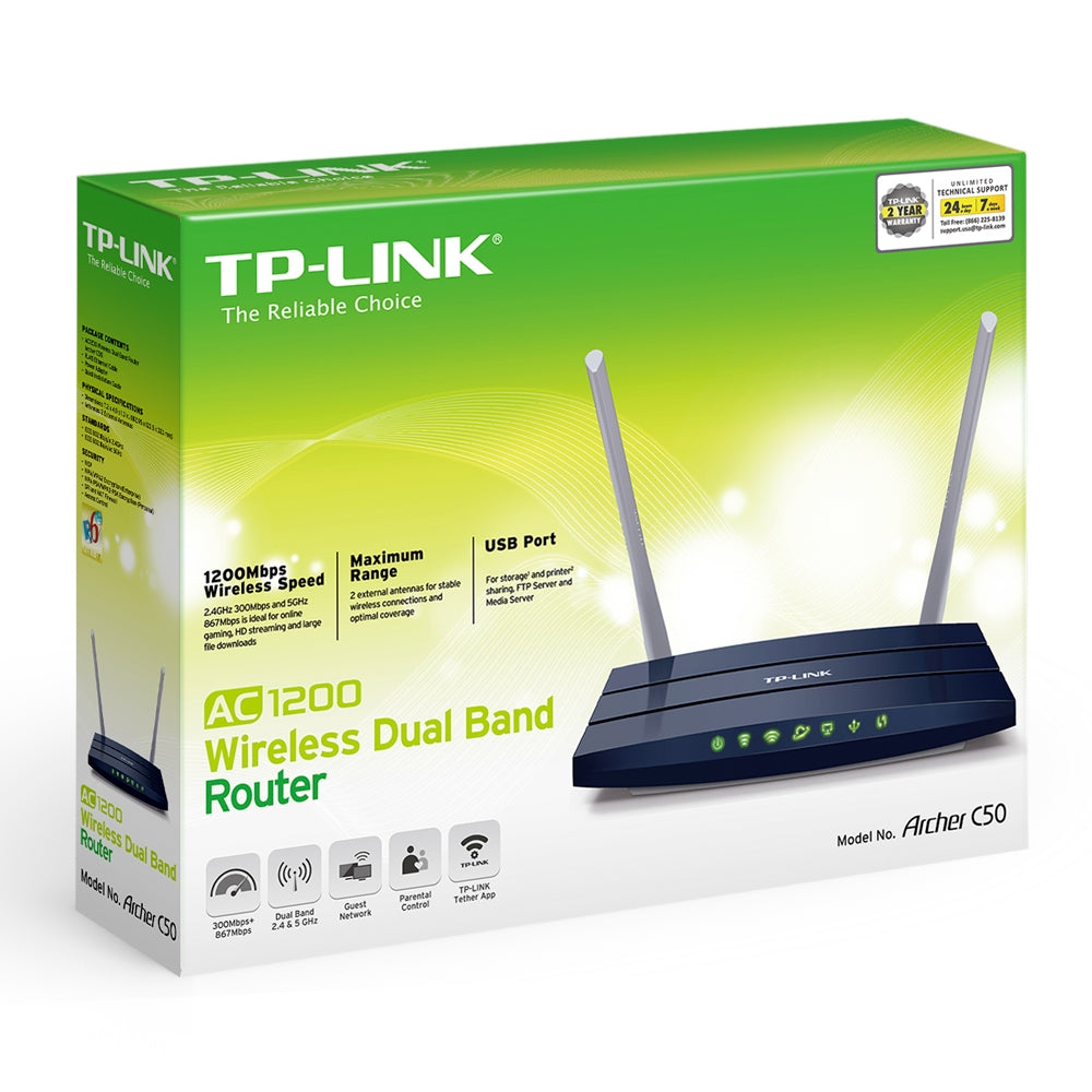 ROUTER DUAL BAND WIRELESS AC WRLS 1200 TP-LINK