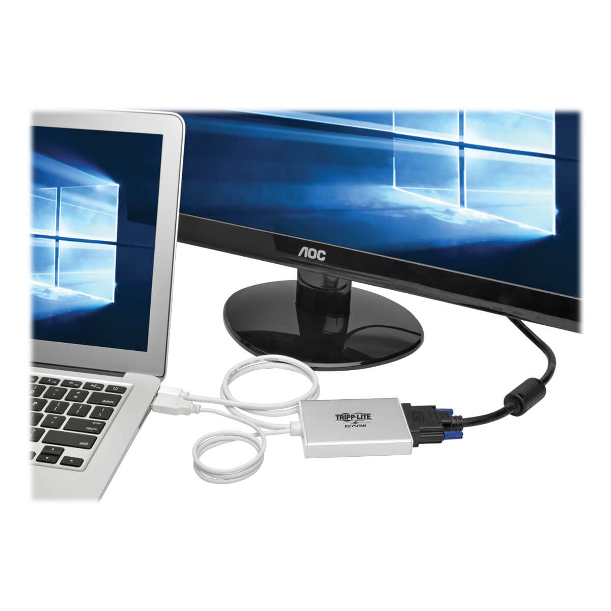 Adaptador Tripp Lite P137-06N-DVI-DL, Displayport Macho - DVI hembra de Doble Enlace, Blanco