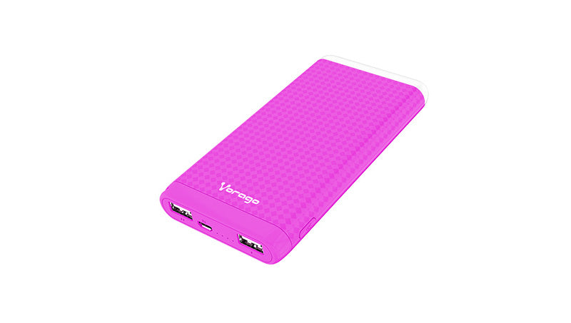 VORAGO POWER BANK VORAGO PB-400 10000 BATT MAH ROSA 2 ENTRADAS USB