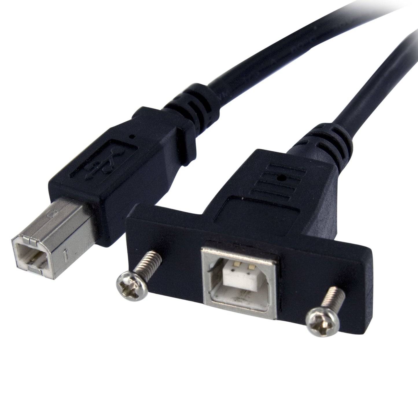 STARTECH CONSIG CABLE 0.3M EXTENSOR USB B ADAP MONTAJE EN PANEL HEMBRA A MACHO .