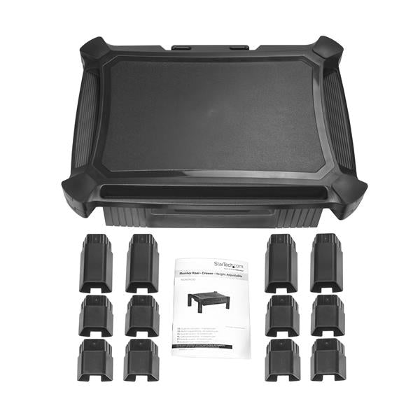 Base de Soporte para Monitor StarTech con Cajón, Altura Ajustable y con Soporte para Monitores de 32 Pulgadas