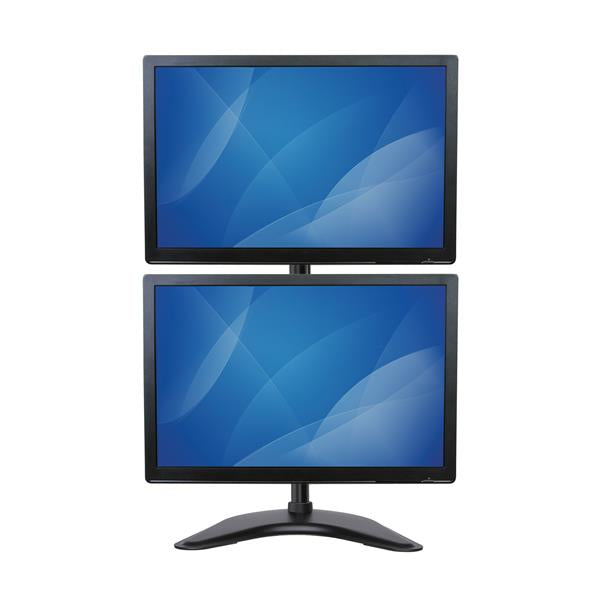 Soporte Vertical de Acero de Servicio Pesado para dos Monitores StarTech, con Base Ajustable VESA para Pantallas de hasta 27 Pulgadas