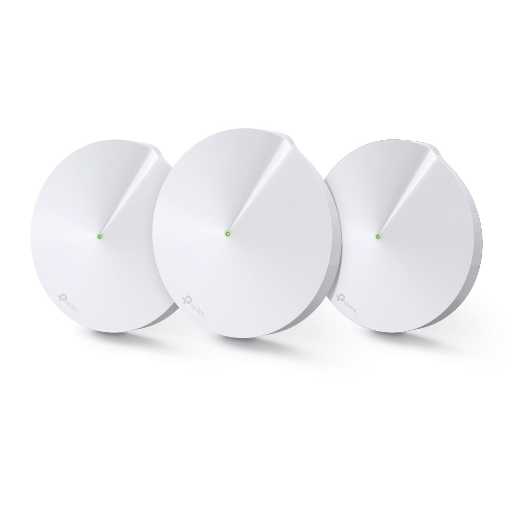 Router TP-Link Ethernet de Banda Dual AC1300 Deco M5 con Wi-Fi Mesh, 1300Mbit/s, 2x RJ-45, 2.4/5GHz - 3 Piezas