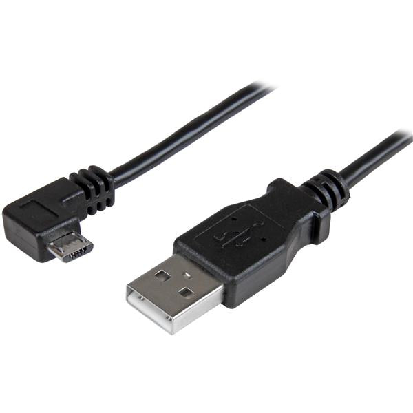 STARTECH CONSIG CABLE 0.5M MICRO USB ACODADO A ADAP LA DERECHA PARA SMARTPHONES