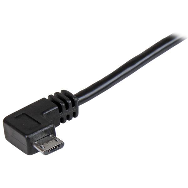 STARTECH CONSIG CABLE 0.5M MICRO USB ACODADO A ADAP LA DERECHA PARA SMARTPHONES