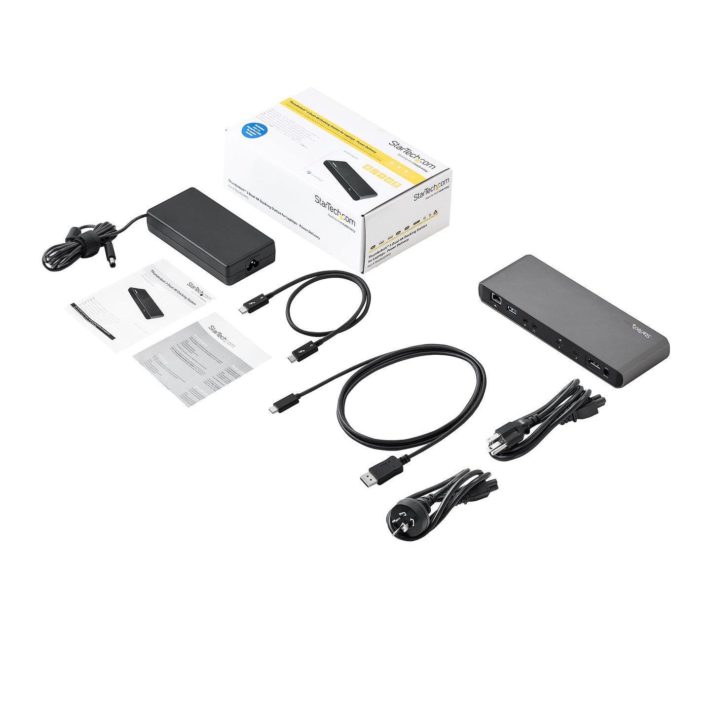 Docking Station Thunderbolt 3 para Laptop STARTECH- Dock para 2 Monitores 4K60Hz