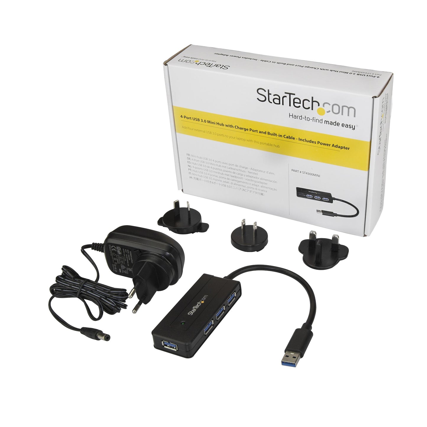 STARTECH CONSIG HUB CONCENTRADOR USB 3.0 DE 4 PPERP UERTOS MINI HUB USB