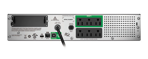 No Break APC SMT750RM2UC Línea Interactiva, 500W, 750VA, Entrada 82V - 114V, Salida 110V - 127V, 6 Contactos