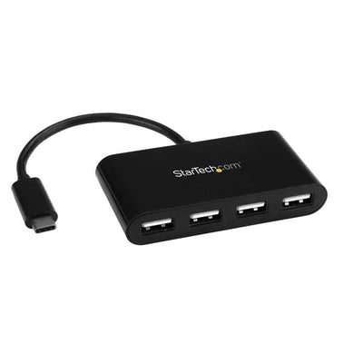 Hub Concentrador USB-C a USB A STARTECH de 4 Puertos, color negro