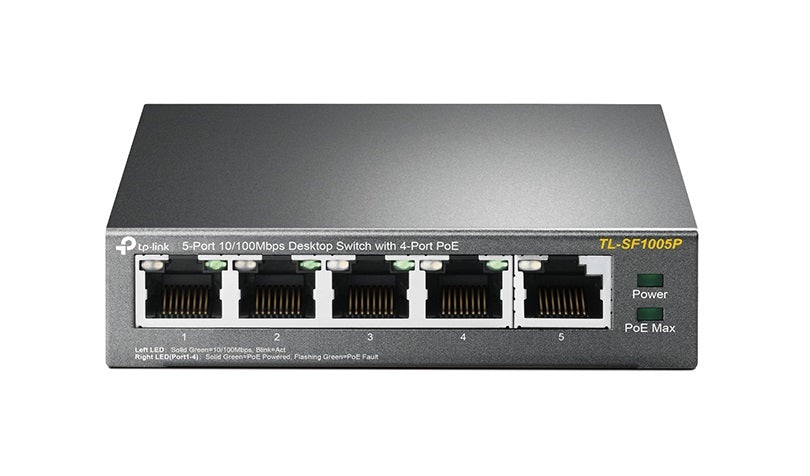 TP-LINK SWITCH DE ESCRITORIO DE 5 PTOS PERP ETHERNET CON 4 PTOS POE SIN ADMI
