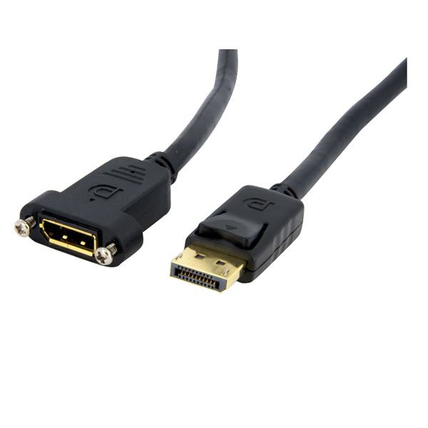 STARTECH CONSIG CABLE DISPLAYPORT 91CM PARA CABL MONTAJE EN PANEL HEMBRA A MACHO .