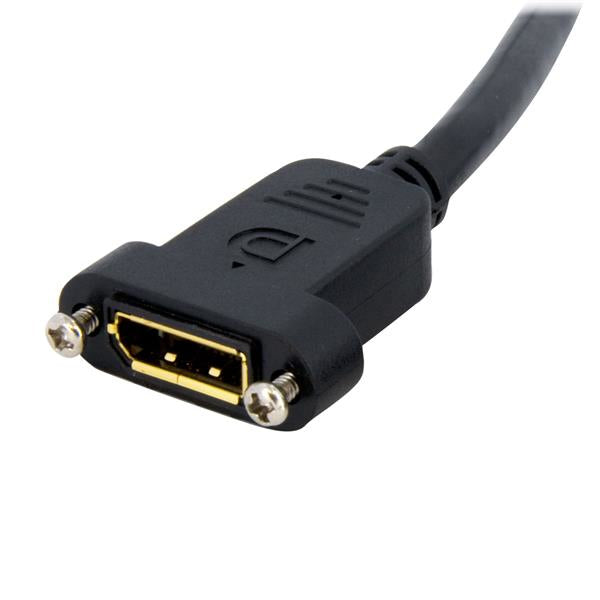 STARTECH CONSIG CABLE DISPLAYPORT 91CM PARA CABL MONTAJE EN PANEL HEMBRA A MACHO .
