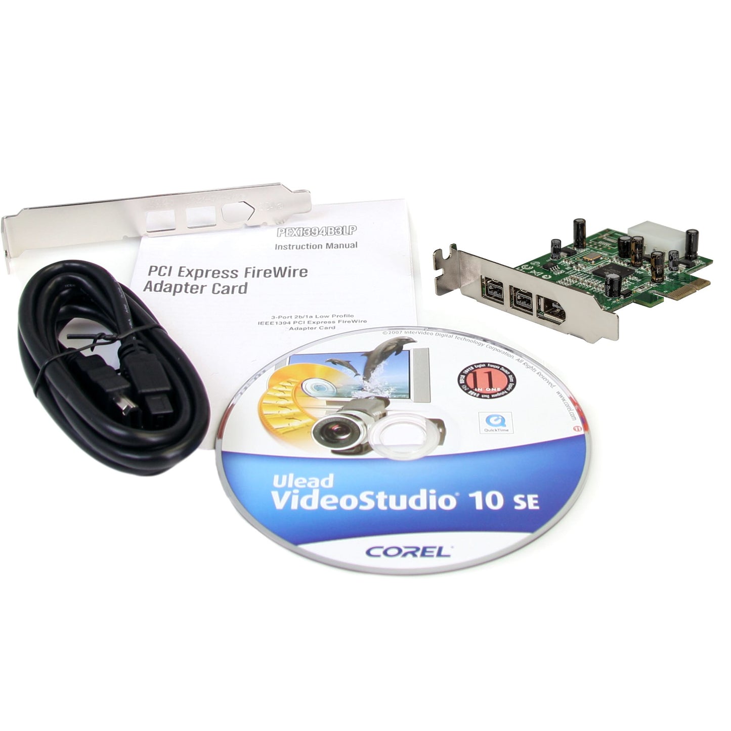 Adaptador Tarjeta FireWire PCI STARTECH -Express Bajo Perfil de 2 Puertos F/W 800 y 1 Puerto F/W 400 - 3 Total puerto
