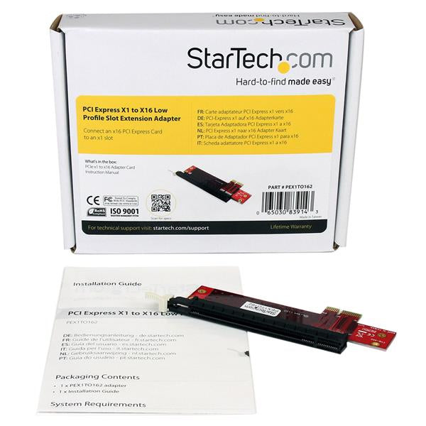 STARTECH CONSIG ADAPTADOR DE RANURA EXPANSION CPNT PCI EXPRESS X1 A X16 .