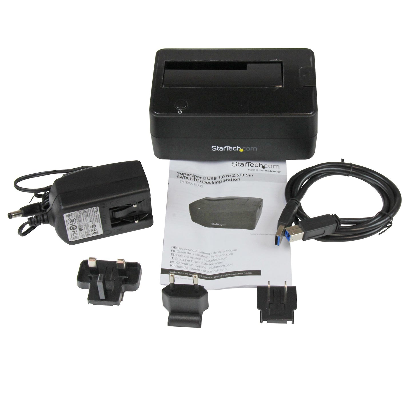 STARTECH CONSIG BASE DOCK USB 3.0 PARA DISCOS CARR DUROS SATA 2.5 3.5 PULGADAS .
